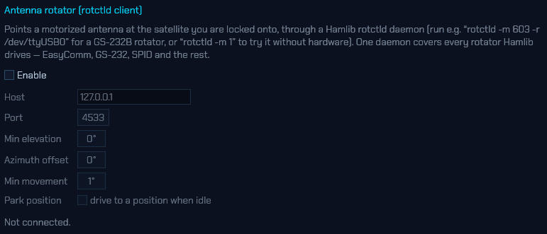 Rotator setup